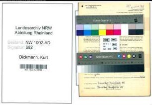 Entnazifizierung Kurt Dickmann, geb. 04.10.1919 (Verwaltungsangestellter)