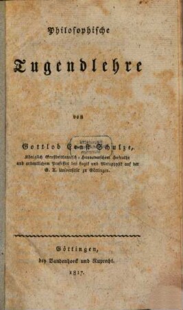 Philosophische Tugendlehre