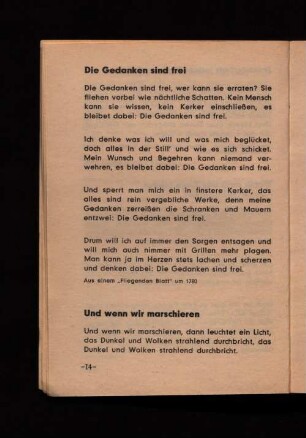 Und wenn wir marschieren