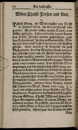 Wider Christi Person und Amt. - Von bestrafften Gotteslästerlichen Zungen Wider Gottes Diener und das heil. Predigt-Amt.