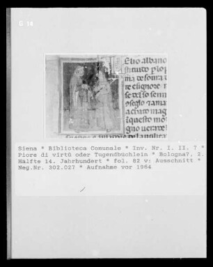 Piore di virt- / Tugendbüchlein — Piore di virt- / Tugendbüchlein, Folio fol. 82 vBuchseite