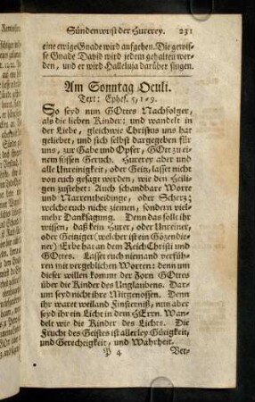231-239, Am Sonntag Oculi