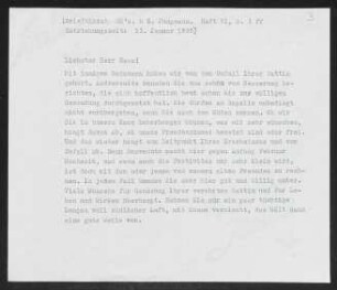 Brief von Gerhart Hauptmann an Willy Haas