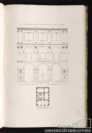 Pl. 27. Elevation Géometrale Du Palais Cocchi, Dans La Place St.e Croix, A Florence.