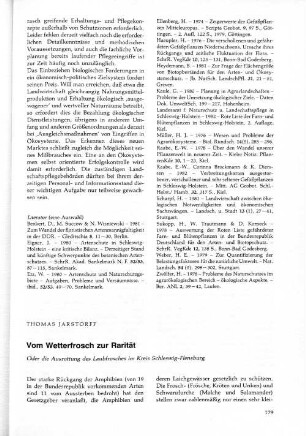 Vom Wetterfrosch zur Rarität