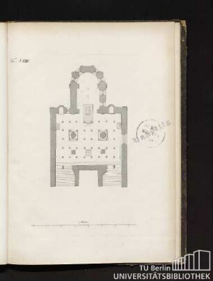 Tav. VIII. [Pianta della Confessione.]