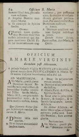 ...dicendum post Adventum.
