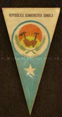 Wimpel der Gewerkschaft (?) der Demokratischen Republik Somalia