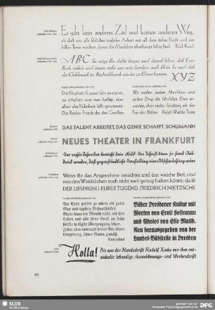 Die wichtigsten Druckschriften Rudolf Kochs