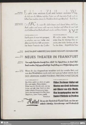 Die wichtigsten Druckschriften Rudolf Kochs