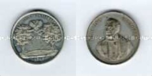 Deutschland, Medaille auf Heinrich von Gagern und das Deutsche Parlament in Frankfurt/Main 1848