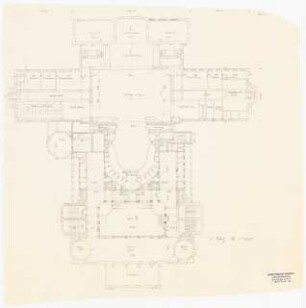 Staatstheater Kassel: Grundriss 1. OG 1:200