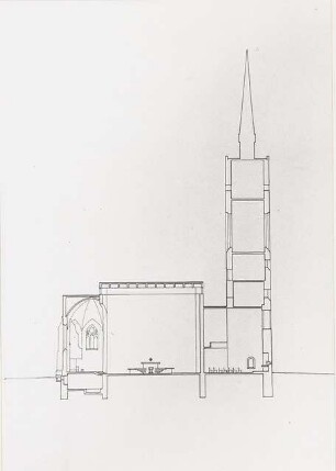 Matthäuskirche, Hannover-List: Schnitt