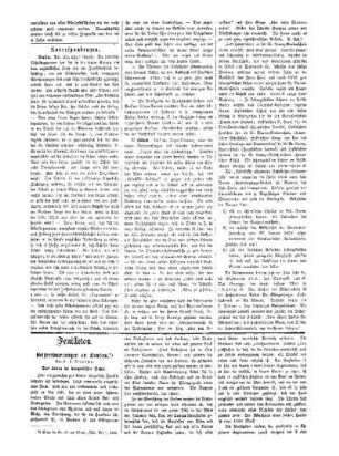 Feuilleton. Reiseerinnerungen aus London