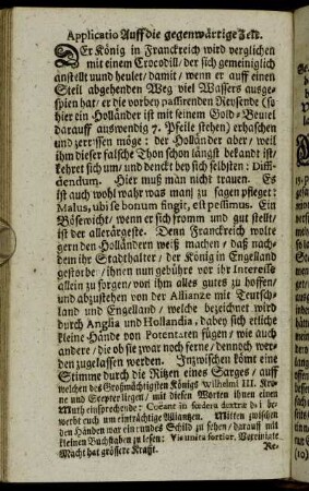 Applicatio Auff die gegenwärtige Zeit.