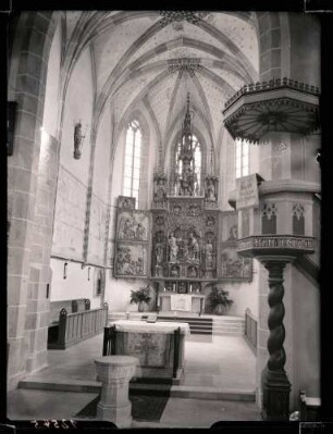 evangelische Stadtkirche; Chor innen nach der Restaurierung
