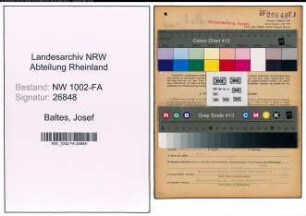 Entnazifizierung Josef Baltes, geb. 19.11.1910 (Betriebsleiter)