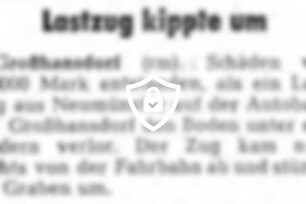 Lastzug kippte um