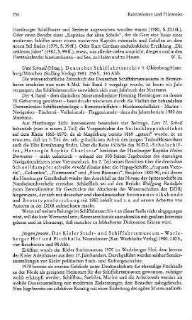Jensen, Jürgen :: Das Kieler Stadt- und Schiffahrtsmuseum, Warleberger Hof und Fischhalle : Neumünster, Wachholtz, 1980