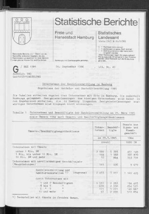 Unternehmen der Handelsvermittlung in Hamburg : Lfd. Nr. 40