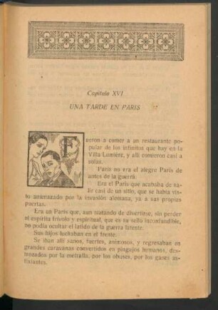 Capítulo XVI - Una tarde en París