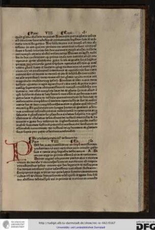 Pars VIII, capitulum I.