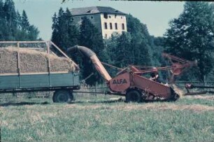 Trommelhäcksler, Alfa, Strohernte,