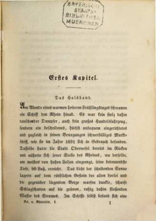 Die Belagerung von Rheinfels : Geschichtlicher Roman von Gustav vom See. 1
