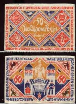 Bielefeld, Notgeldserie, 50 Mark