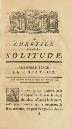 Premiere Piece. Le Créateur