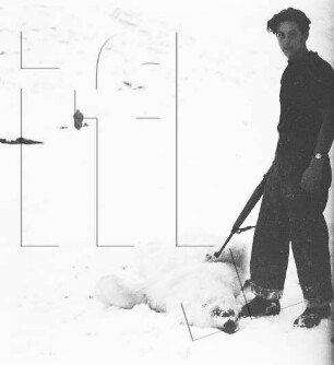 Wordie-Bucht : Helmut Reyer mit Bärenbeute