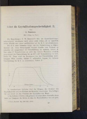 Ueber die Krystallisationsgeschwindigkeit. II.