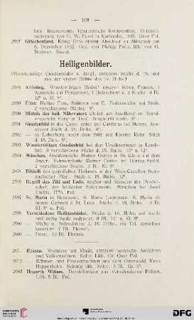 Heiligenbilder (Nr. 2588-2607)