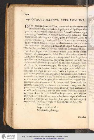 119. Otho II. Magnus. CXIX. Rom. Imp.