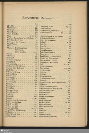 Alphabetisches Sachregister