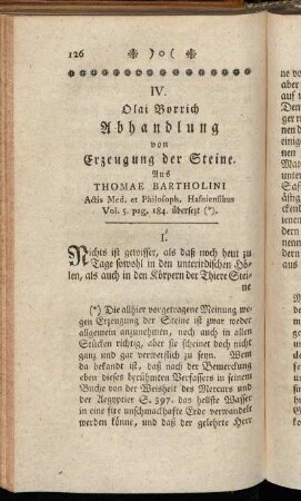 IV. Abhandlung von Erzeugung der Steine.
