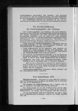Die Krankenversicherung für Handlungsgehilfen und Lehrlinge.