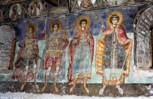 Heilige Märtyrer: Christophorus, Prokopios, Thalaileos und Georgios