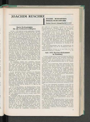 Seit 1873 Handwerkskammer in Hamburg