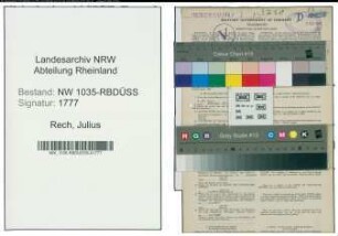 Entnazifizierung Julius Rech , geb. 05.04.1897 (Bergmann)