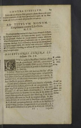 Ad titulum nonum. - XII.