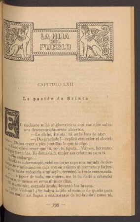 Capítulo LXII - La pasión de Brinta