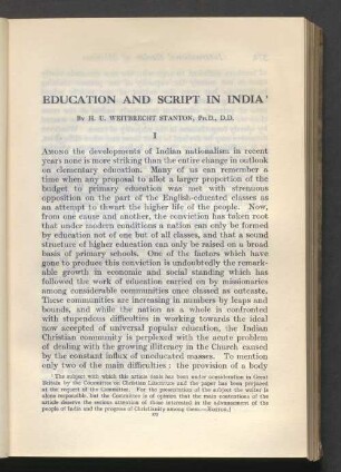 Education and script in India