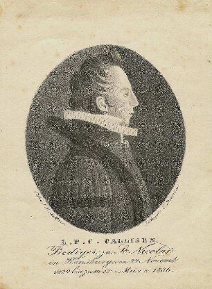 Bildnis von Leonhard Friedrich Christian Callisen (1803-1839)