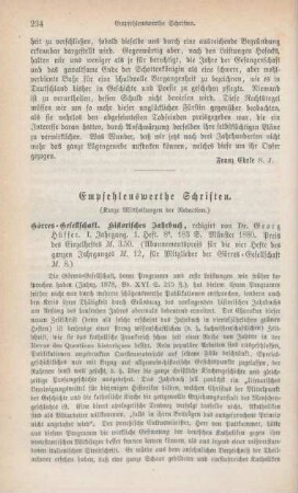 234-240 Empfehlenswerthe Schriften