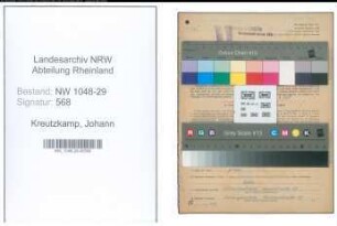 Entnazifizierung Johann Kreutzkamp , geb. 29.11.1910 (Angestellter)