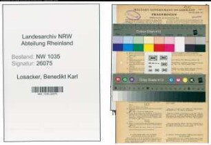 Entnazifizierung Benedikt Karl Losacker , geb. 15.09.1916 (Kaufmaennischer Angestellter)