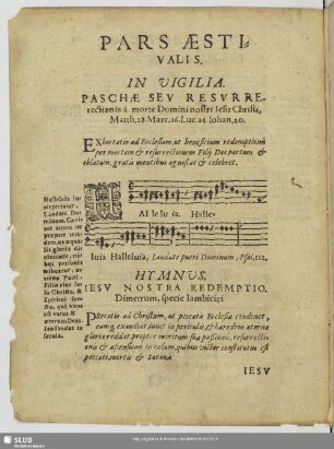 In vigilia paschae