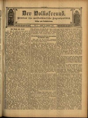 Ausgabe vom Sonntag, den 18. Februar 1912.