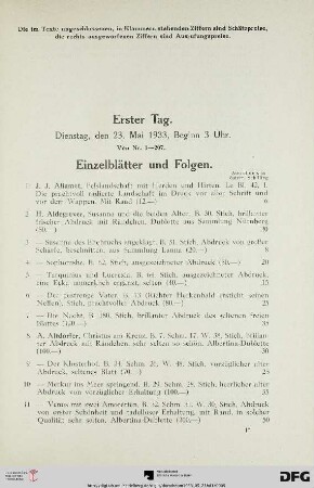 Einzelblätter und Folgen (Nr. 1-207)